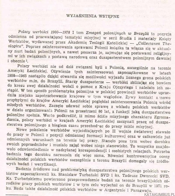 Zmagania polonijne w Brazylii. TADEUSZ DWORECKI SVD