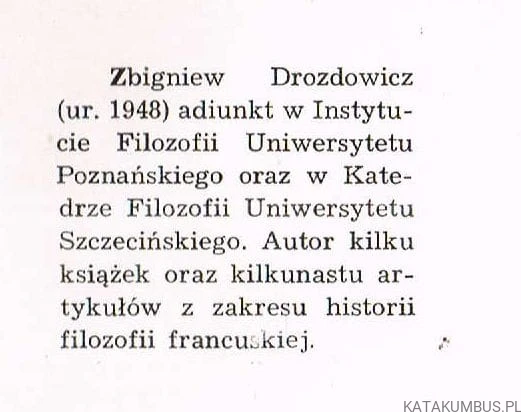 O Bogu, rozumie naturze i wielkim eklektyzmie. ZBIGNIEW DROZDOWICZ