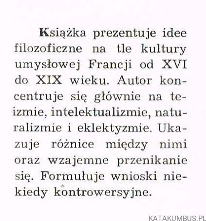 O Bogu, rozumie naturze i wielkim eklektyzmie. ZBIGNIEW DROZDOWICZ