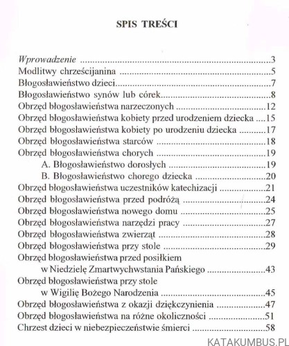Obrzędy błogosławieństw w rodzinie