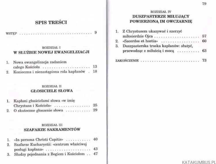 Kapłan głosiciel Słowa, szafarz Sakramentów i przewodnik wspólnoty. KONGREGACJA DS. DUCHOWIEŃSTWA