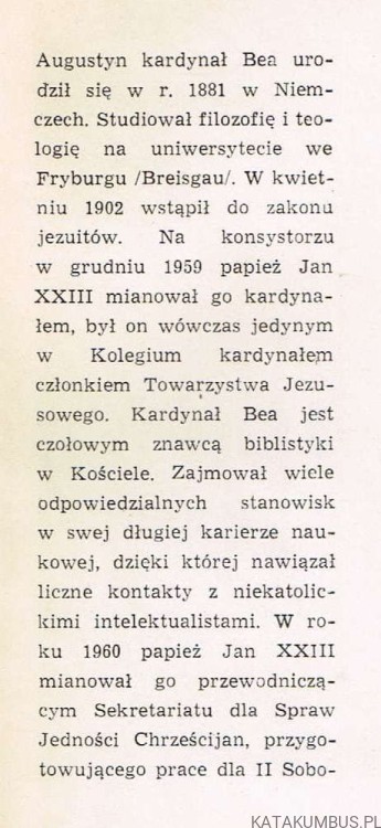 Rozważania o rodzinie ludzkiej. AUGUSTYN KARDYNAŁ BEA