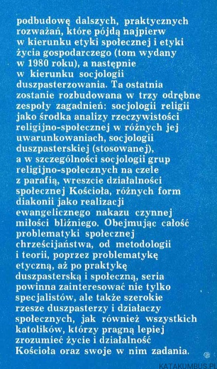 Filozofia społeczna. Ks. JÓZEF MAJKA