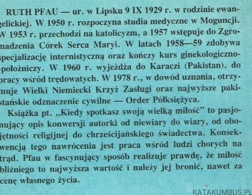 Kiedy spotkasz swoją wielką miłość sekret mojego życia. RUTH PHAU