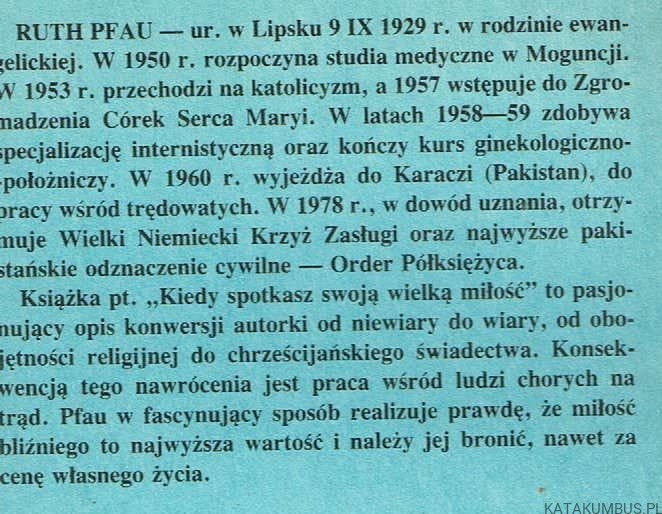 Kiedy spotkasz swoją wielką miłość sekret mojego życia. RUTH PHAU