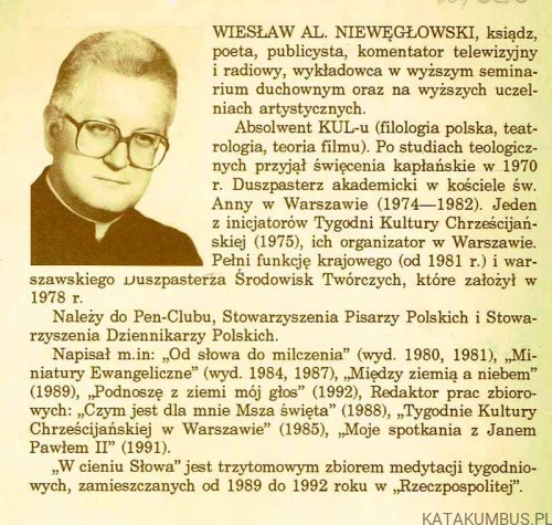 W cieniu Słowa. Tom 1. Ks. WIESŁAW AL. NIEWĘGŁOWSKI