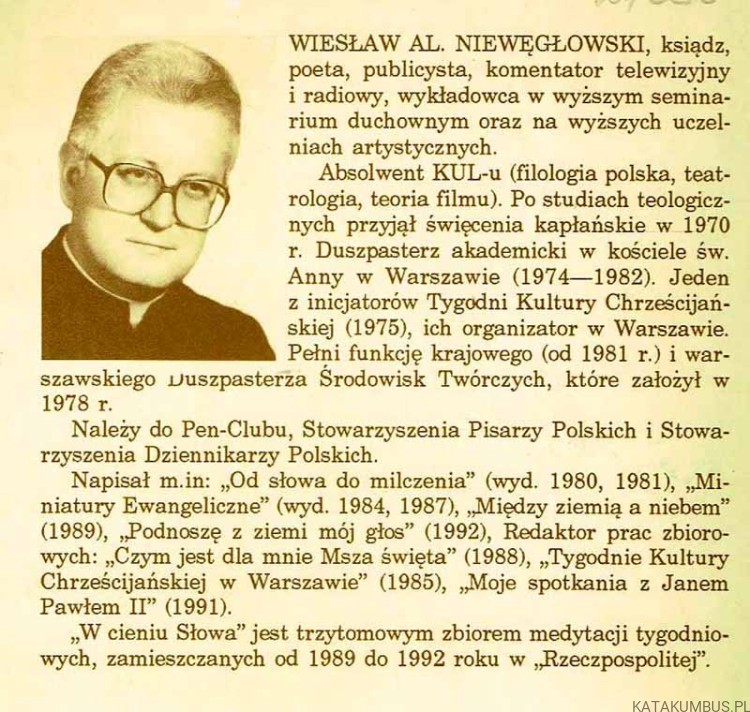 W cieniu Słowa. Tom 1. Ks. WIESŁAW AL. NIEWĘGŁOWSKI