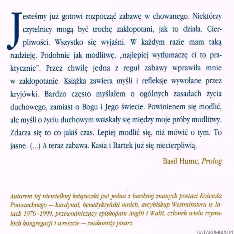 W krainie prób i błędów. Kard. BASIL HUME