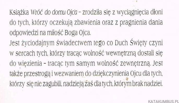 Wróć do domu Ojca. BARBARA