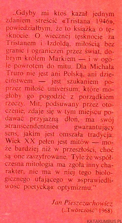 Tristan 1946. MARIA KUNCEWICZOWA