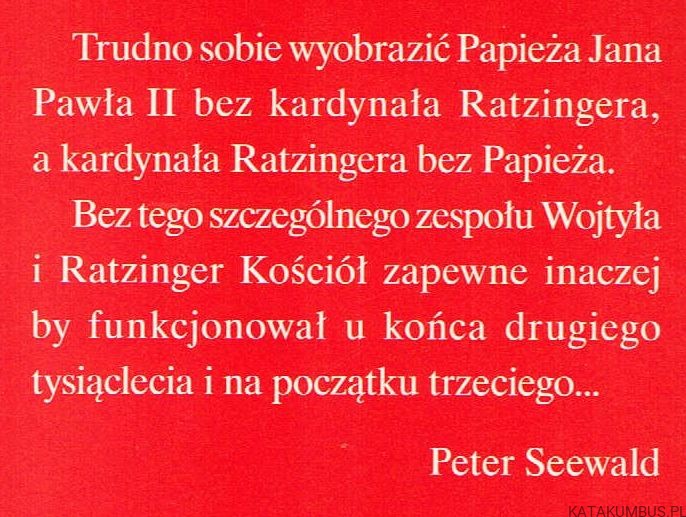 Papież Benedykt XVI. Ks. ANDRZEJ WĄTROBA CSMA 2