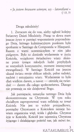 Orędzie do młodych całego świata z okazji V Światowego Dnia Młodzieży. JAN PAWEŁ II