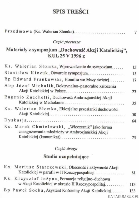 Świeccy w akcji. Ks. WALERIAN SŁOMKA
