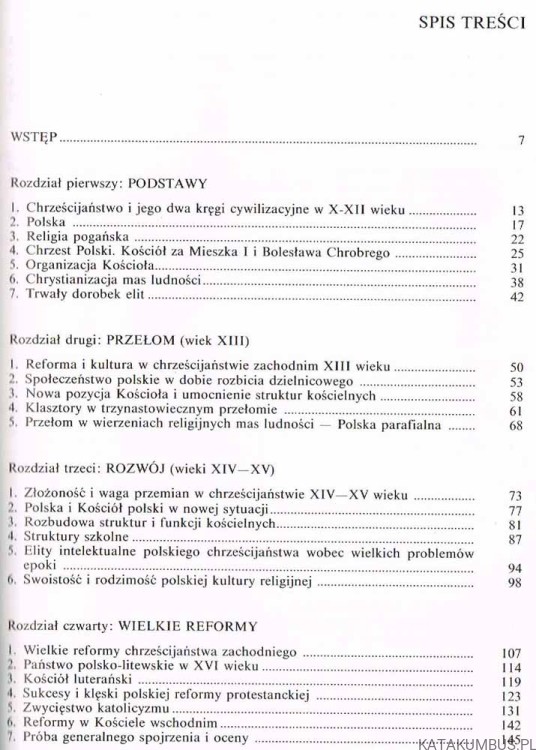 Dzieje chrześcijaństwa polskiego T. I. JERZY KŁOCZOWSKI