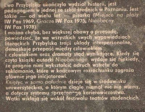 Księżyc w samo południe. EWA PRZYBYLSKA