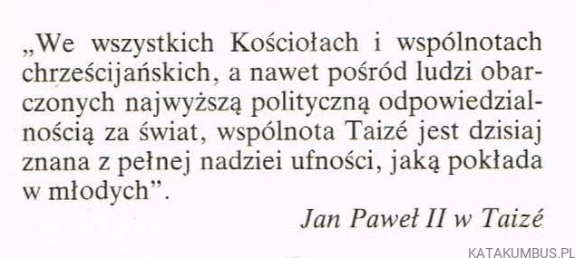 Brat Roger założyciel Taize. KATHRYN SPINK