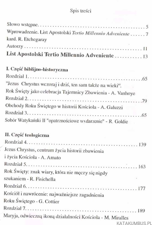 Tertio Millennio Adveniente Komentarz teologiczno - pastoralny. JAN PAWEŁ II