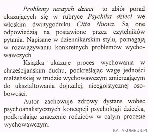 Problemy naszych dzieci. EGIDIO SANTANCHÉ