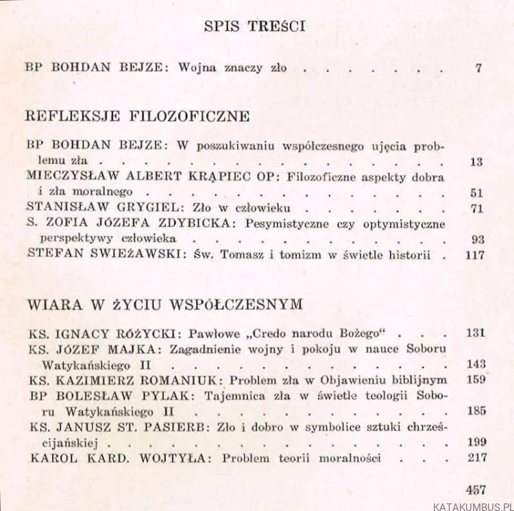 W nurcie zagadnień posoborowych. Tom 3. Red. BOHDAN BEJZE