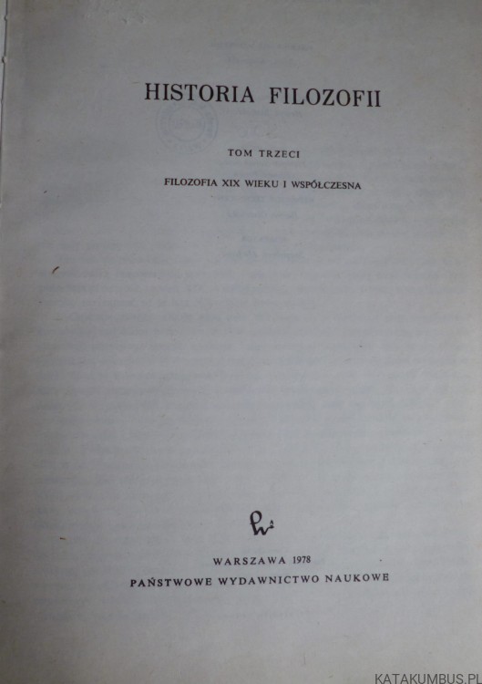 Historia Filozofii T.3. WŁADYSŁAW TATARKIEWICZ