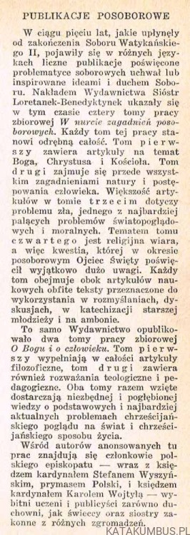 W nurcie zagadnień posoborowych. Tom 4. RED. BOHDAN BEJZE. PRACA ZBIOROWA