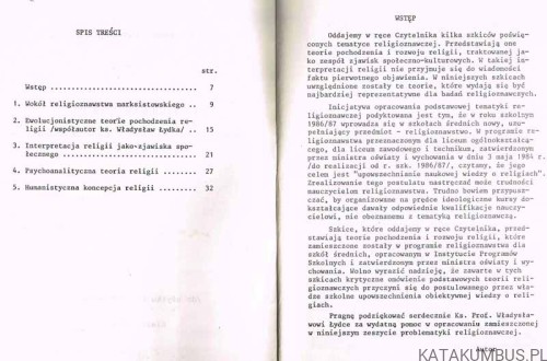 Z zagadnień religioznawstwa 1. Ks. DANIEL OLSZEWSKI