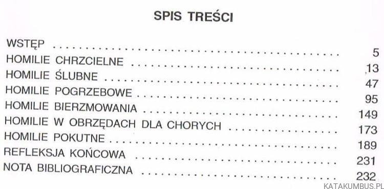 Homilie sakramentalne. Ks. JERZY CHMIEL