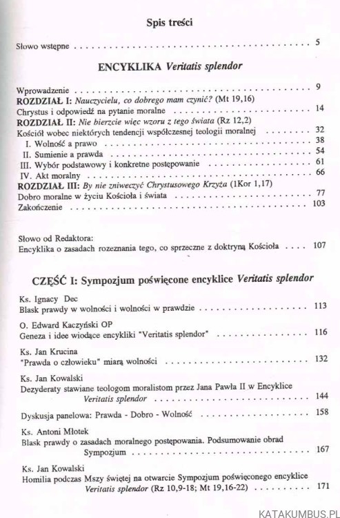 W prawdzie ku wolności. W kręgu encykliki Veritatis Splendor. PRACA ZBIOROWA