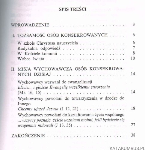 Osoby konsekrowane i ich misja w szkole / red. Maria Dąbrowska