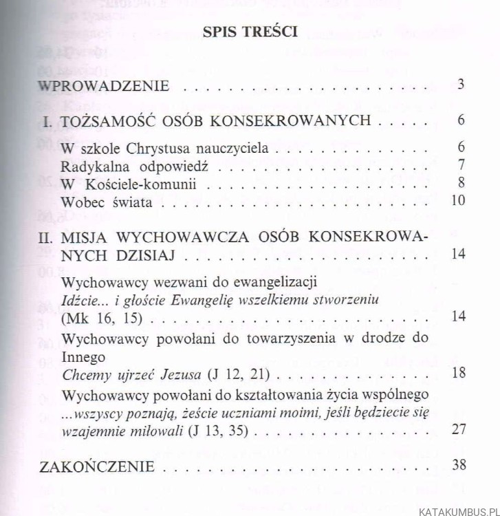 Osoby konsekrowane i ich misja w szkole / red. Maria Dąbrowska