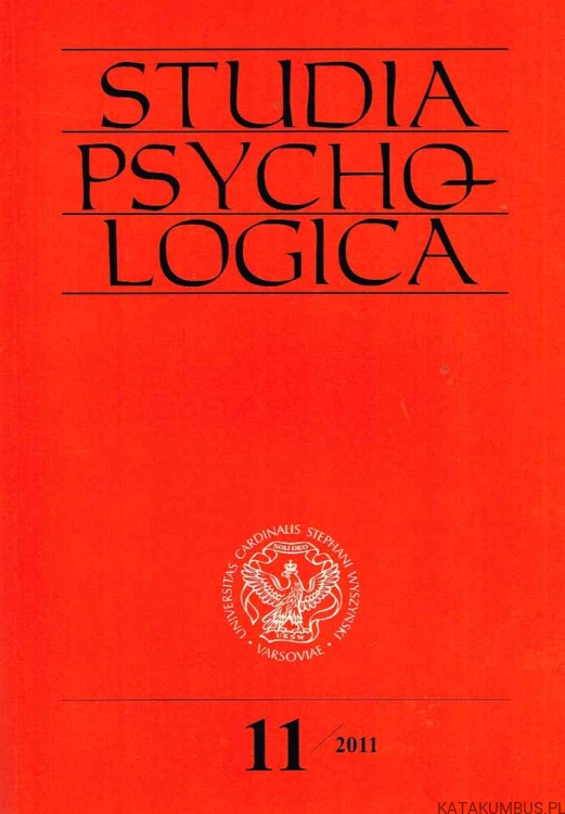 Studia Psychologica nr 11/2011. Red. HENRYK GASIUL