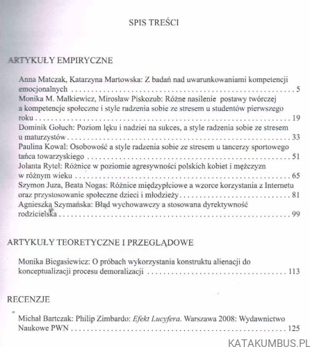 Studia Psychologica nr 11/2011. Red. HENRYK GASIUL
