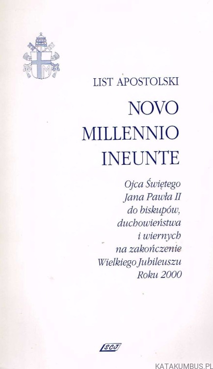 List Apostolski Novo Millennio Ineunte / Jan Paweł II