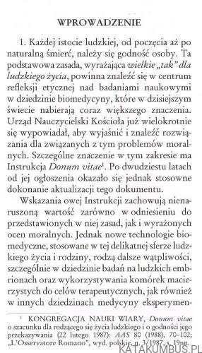Instrukcja Dignitas personae dotycząca niektórych problemów bioetycznych