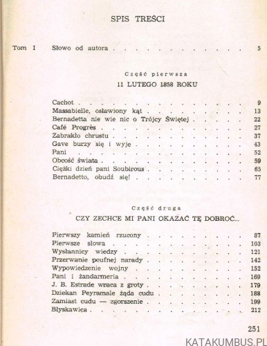 Pieśń o Bernadetcie Tom 2. FRANCISZEK WERFEL