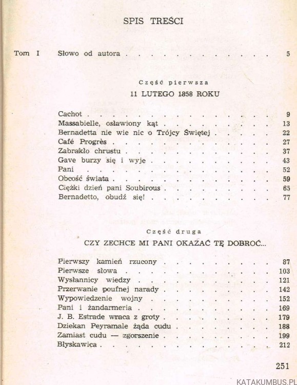 Pieśń o Bernadetcie Tom 2. FRANCISZEK WERFEL