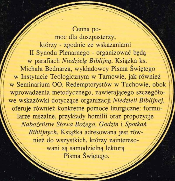 Zasłuchani w Słowo Pana / ks. Michał Bednarz