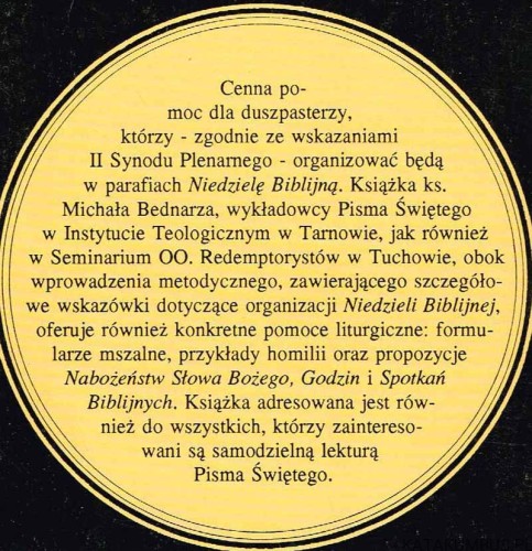 Zasłuchani w Słowo Pana / ks. Michał Bednarz