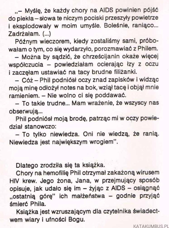 Ostatnia Góra. Żyjąc z AIDS. JANA GODFREY, MERRILYN WILLIAMS
