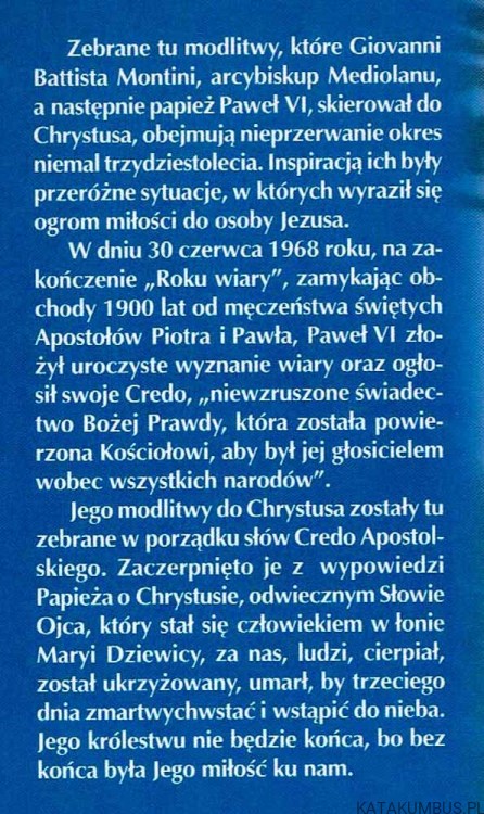 Modlitwy do Chrystusa. PAWEŁ VI