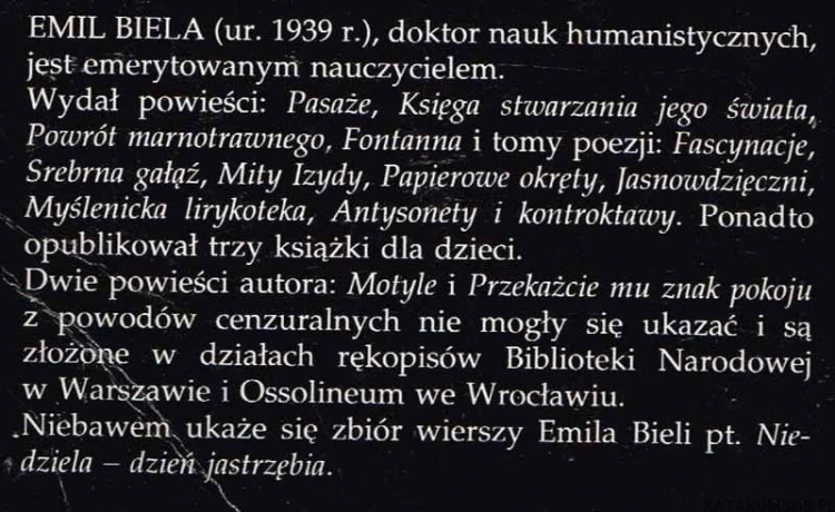 Za zdrowie Mojżesza! Opowiadania. EMIL BIELA