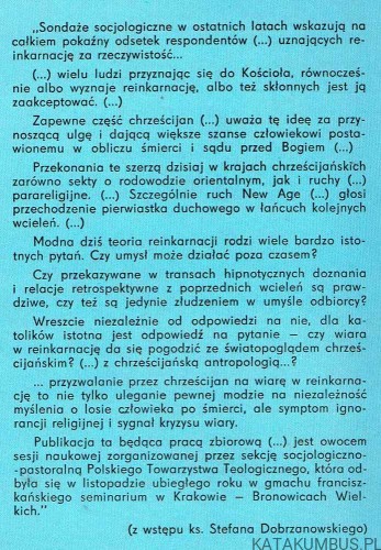 Reinkarnacja Fakt czy urojenie? Red. Ks. STEFAN DOBRZANOWSKI