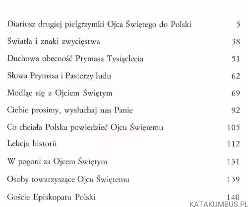 Diariusz Drugiej Pielgrzymki Jana Pawła II do Polski / ks. Z. Peszkowski