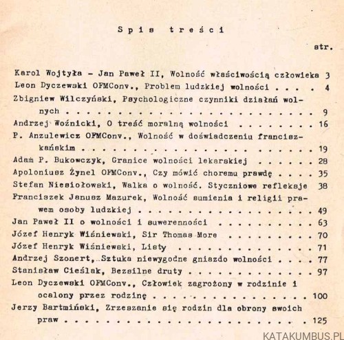 Obecność nr 5 / 85. Red. L.B. DYCZEWSKI OFMCONV.