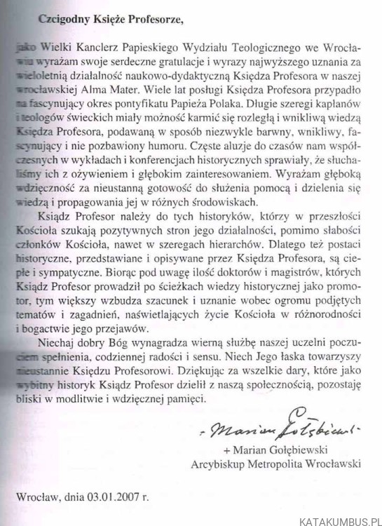 Ope et consilio. Ks. JÓZEF PATER