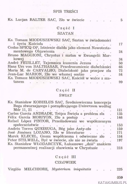 Zło w świecie. Kolekcja communio 7. PRACA ZBIOROWA