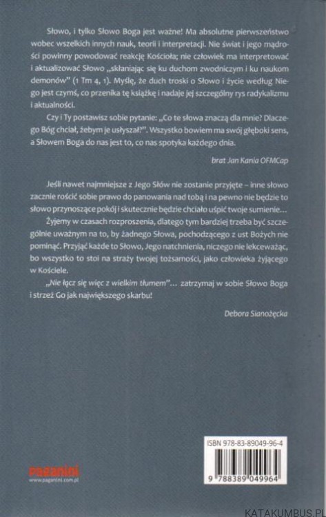 Nieskalane słowo w skalanych czasach. ADAM CZUSZEL, DEBORA SIANOŻĘCKA