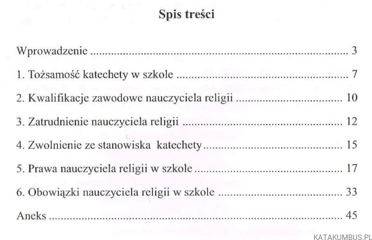 Prawa i obowiązki katechety w szkole. Ks. Jan Szpet