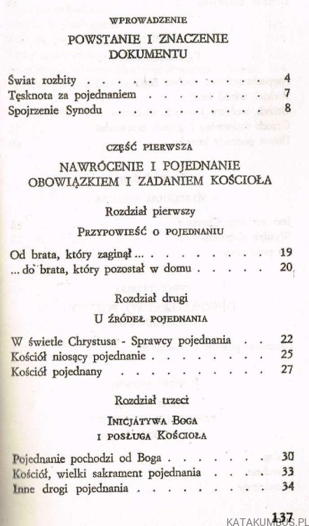 Adhortacja Apostolska RECONCILIATIO ET PAENITENTIA. Papież Jan Paweł II. Do episkopatu , duchowieństwa i wiernych po synodzie biskupów o pojednaniu i pokucie w dzisiejszym posłannictwie Kościoła
