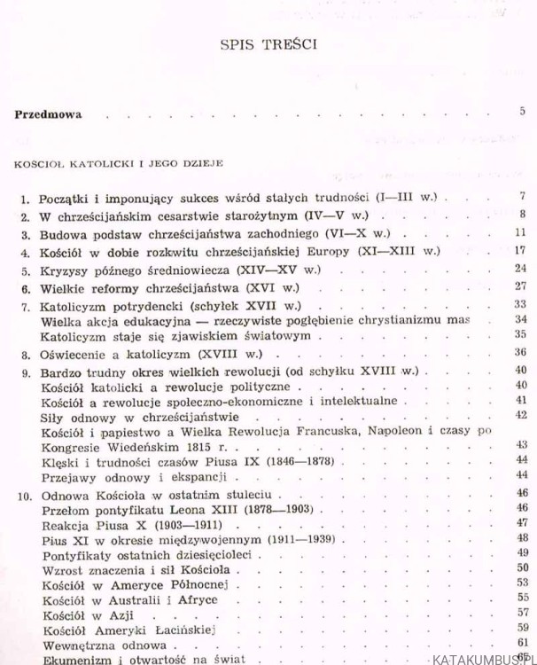 Kościół Katolicki w świecie i w Polsce. JERZY KŁOCZOWSKI